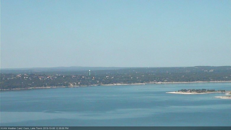 Lake Travis webcam, October 8, 2019 11:40 AM CT