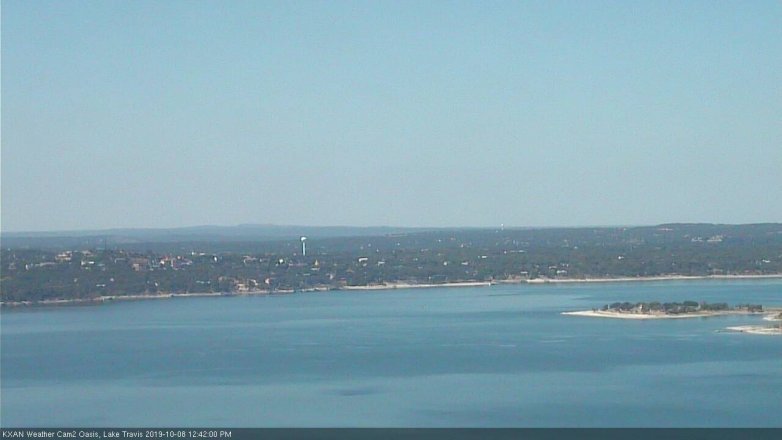 Lake Travis webcam, October 8, 2019 11:45 AM CT
