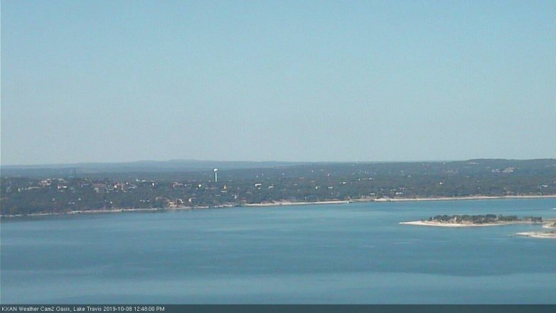 Lake Travis webcam, October 8, 2019 11:50 AM CT