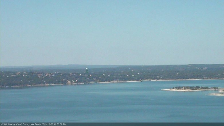 Lake Travis webcam, October 8, 2019 11:55 AM CT