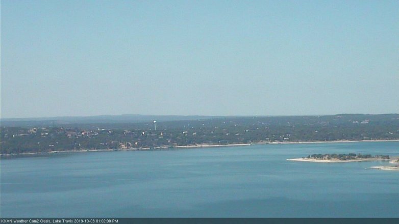 Lake Travis webcam, October 8, 2019 12:05 PM CT