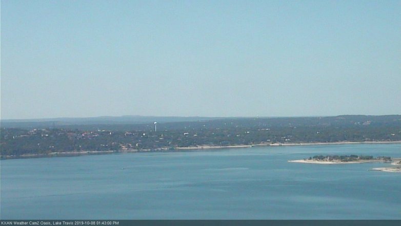 Lake Travis webcam, October 8, 2019 12:45 PM CT