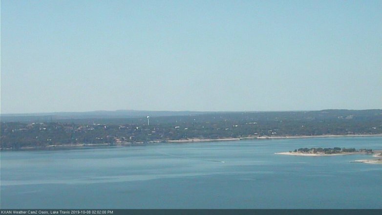 Lake Travis webcam, October 8, 2019 1:05 PM CT