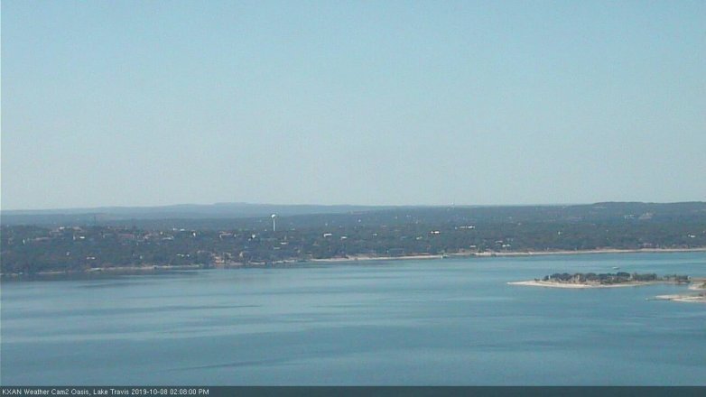 Lake Travis webcam, October 8, 2019 1:10 PM CT