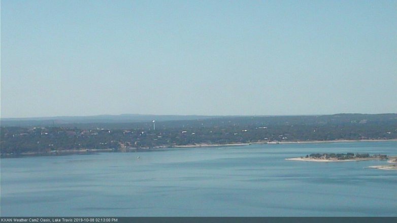 Lake Travis webcam, October 8, 2019 1:15 PM CT