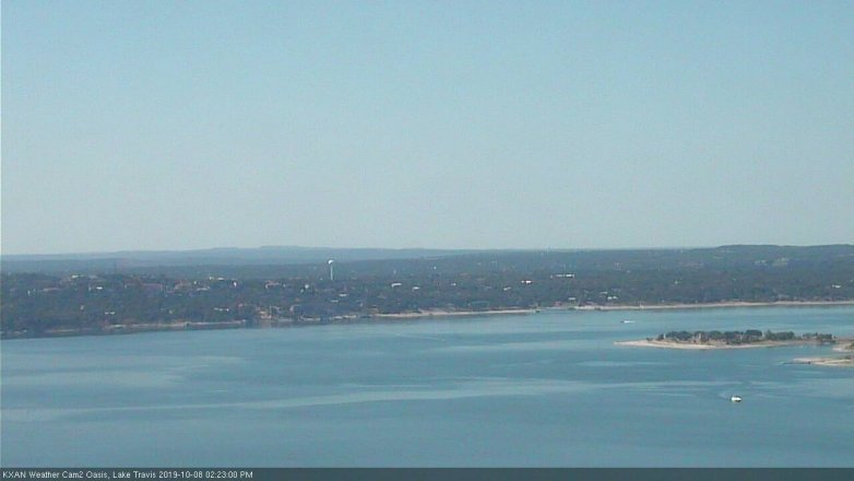 Lake Travis webcam, October 8, 2019 1:25 PM CT