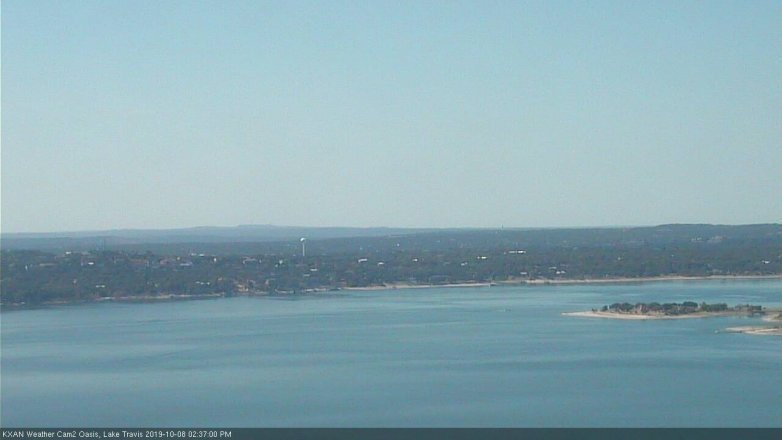 Lake Travis webcam, October 8, 2019 1:40 PM CT