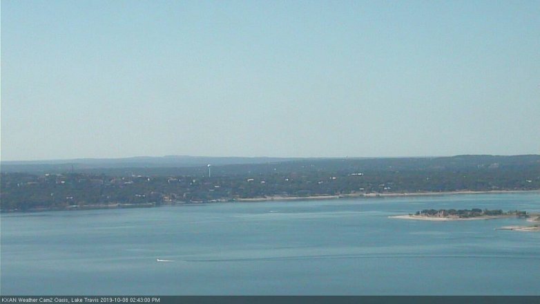 Lake Travis webcam, October 8, 2019 1:45 PM CT
