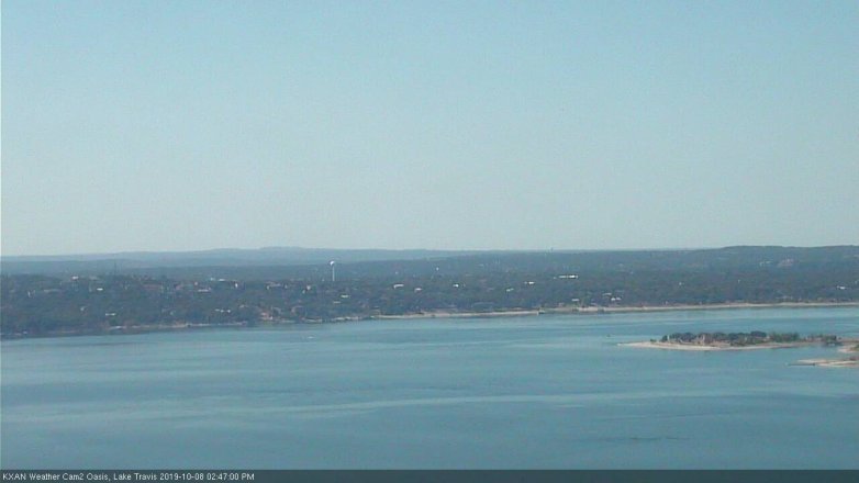 Lake Travis webcam, October 8, 2019 1:50 PM CT