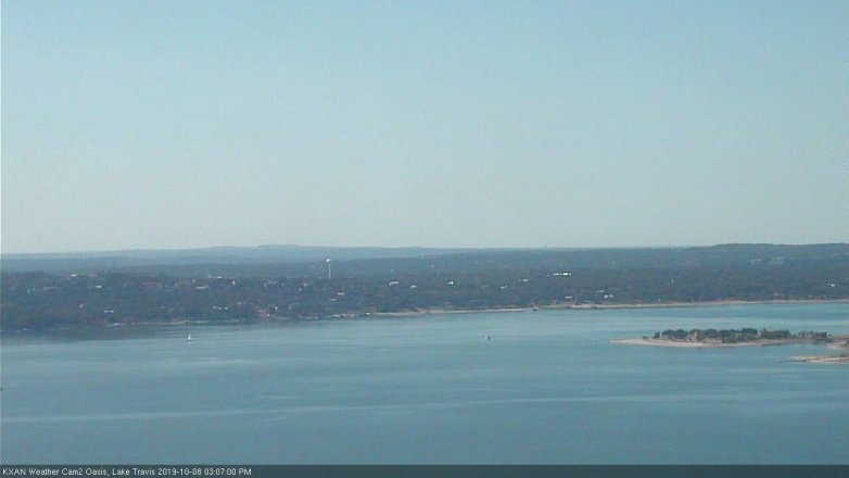 Lake Travis webcam, October 8, 2019 2:10 PM CT