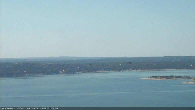 Lake Travis webcam, October 8, 2019 2:15 PM CT