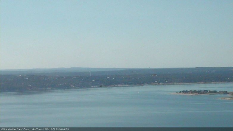 Lake Travis webcam, October 8, 2019 2:40 PM CT