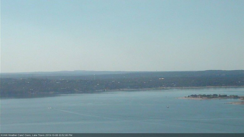 Lake Travis webcam, October 8, 2019 2:55 PM CT