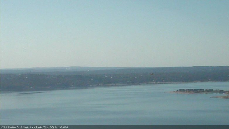 Lake Travis webcam, October 8, 2019 3:15 PM CT