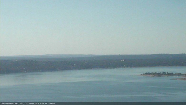 Lake Travis webcam, October 8, 2019 3:25 PM CT