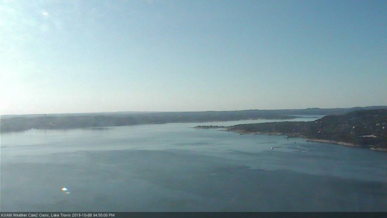 Lake Travis webcam, October 8, 2019 4:00 PM CT