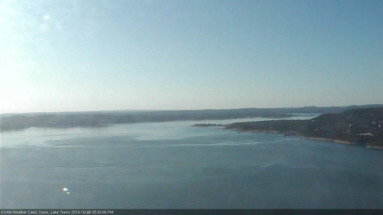 Lake Travis webcam, October 8, 2019 4:05 PM CT