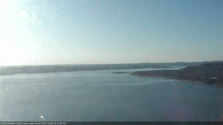 Lake Travis webcam, October 8, 2019 4:25 PM CT