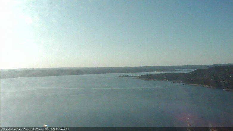 Lake Travis webcam, October 8, 2019 4:35 PM CT
