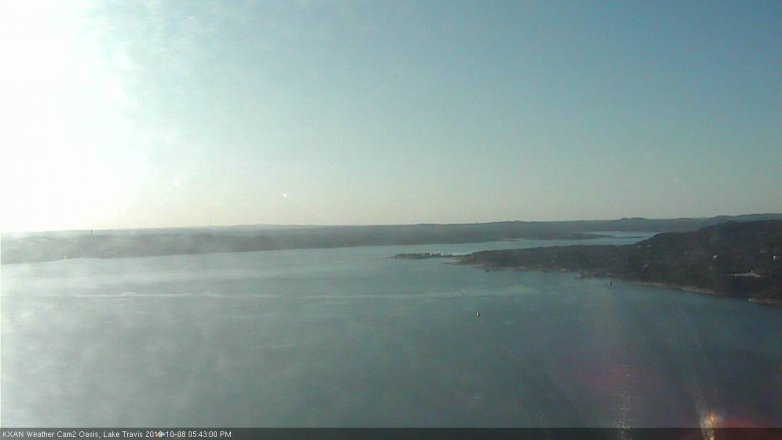 Lake Travis webcam, October 8, 2019 4:45 PM CT