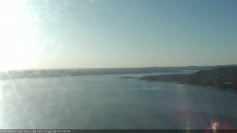 Lake Travis webcam, October 8, 2019 4:50 PM CT
