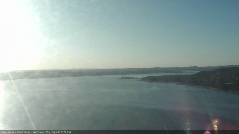 Lake Travis webcam, October 8, 2019 4:55 PM CT
