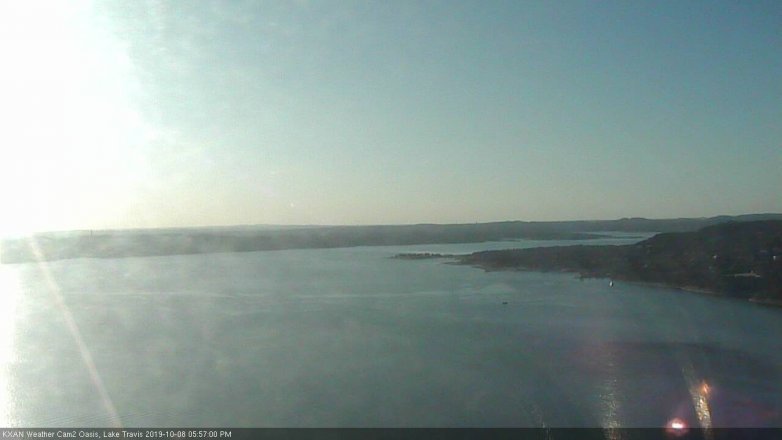 Lake Travis webcam, October 8, 2019 5:00 PM CT