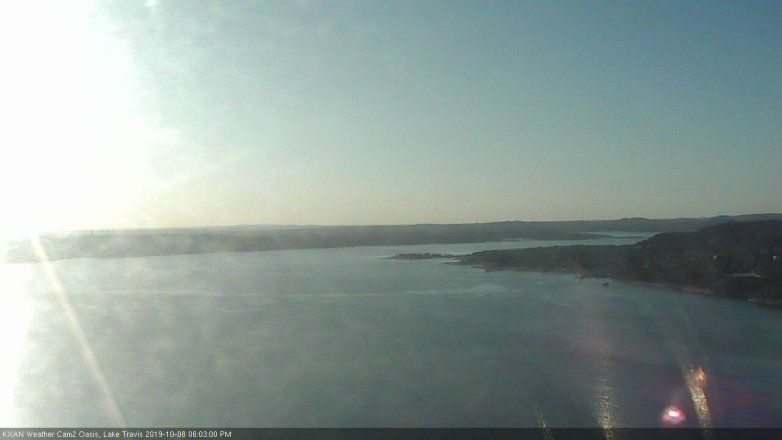 Lake Travis webcam, October 8, 2019 5:05 PM CT