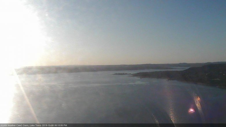 Lake Travis webcam, October 8, 2019 5:20 PM CT