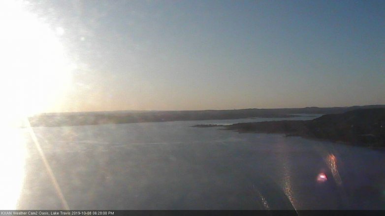 Lake Travis webcam, October 8, 2019 5:30 PM CT