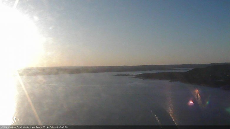 Lake Travis webcam, October 8, 2019 5:35 PM CT