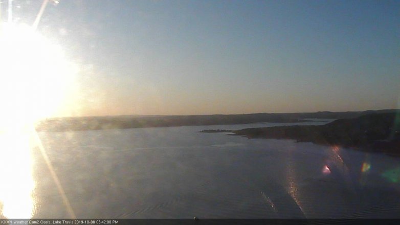 Lake Travis webcam, October 8, 2019 5:45 PM CT