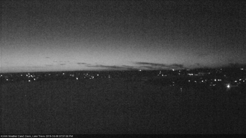 Lake Travis webcam, October 8, 2019 7:00 PM CT