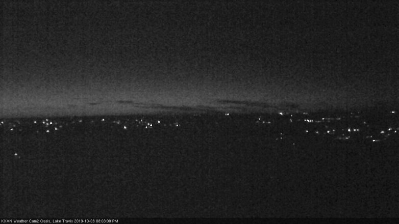 Lake Travis webcam, October 8, 2019 7:05 PM CT