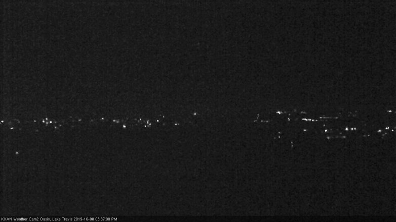 Lake Travis webcam, October 8, 2019 7:40 PM CT