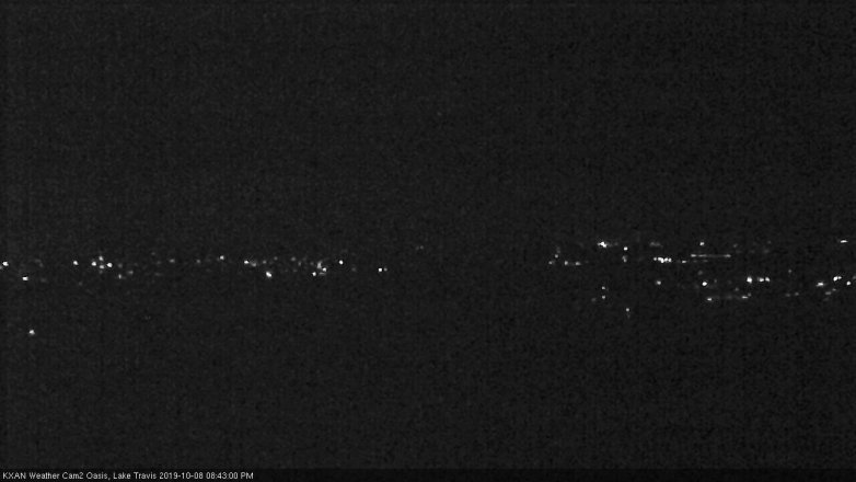 Lake Travis webcam, October 8, 2019 7:45 PM CT