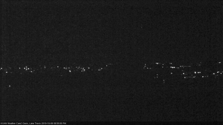 Lake Travis webcam, October 8, 2019 8:00 PM CT