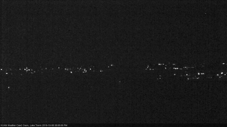 Lake Travis webcam, October 8, 2019 8:10 PM CT