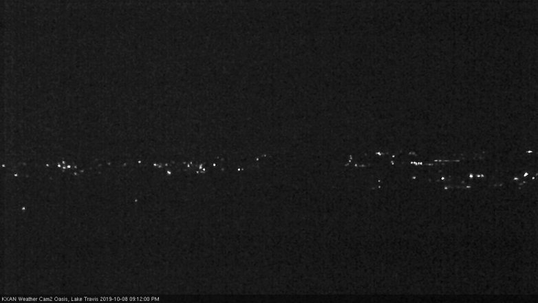 Lake Travis webcam, October 8, 2019 8:15 PM CT