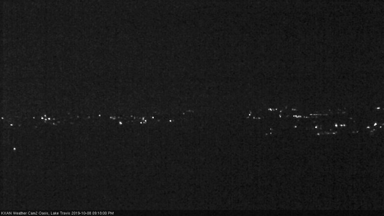 Lake Travis webcam, October 8, 2019 8:20 PM CT