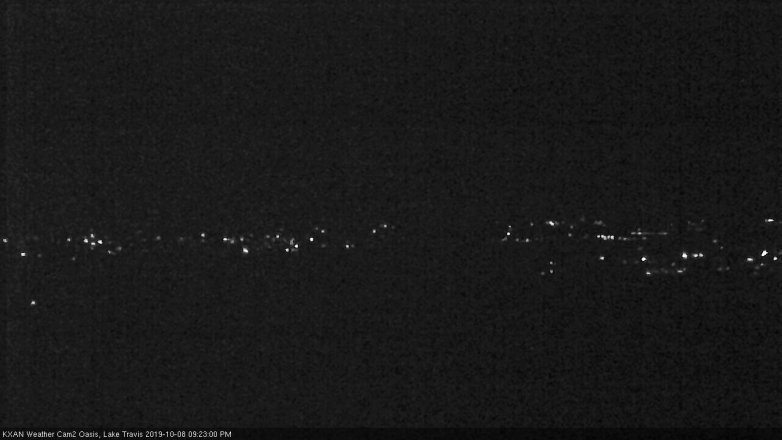 Lake Travis webcam, October 8, 2019 8:25 PM CT