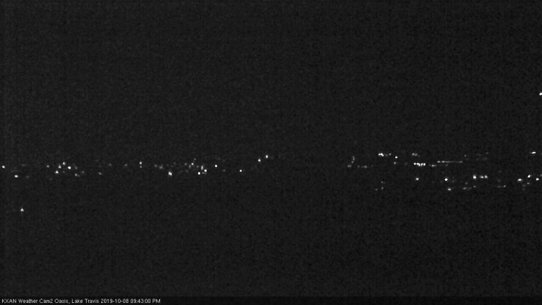 Lake Travis webcam, October 8, 2019 8:45 PM CT