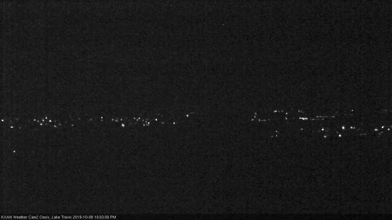 Lake Travis webcam, October 8, 2019 9:05 PM CT