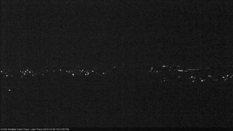 Lake Travis webcam, October 8, 2019 9:15 PM CT