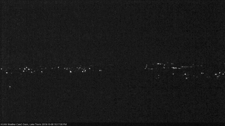 Lake Travis webcam, October 8, 2019 9:20 PM CT