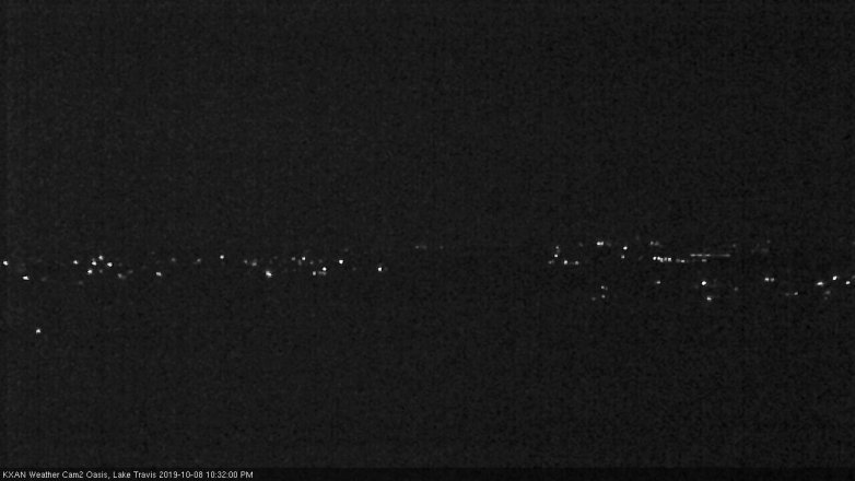 Lake Travis webcam, October 8, 2019 9:35 PM CT