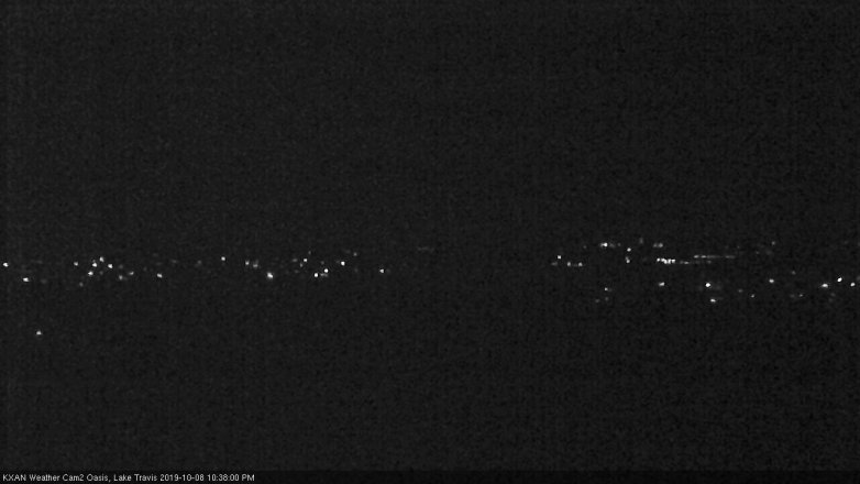 Lake Travis webcam, October 8, 2019 9:40 PM CT