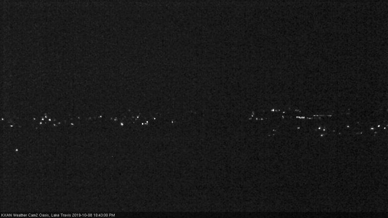 Lake Travis webcam, October 8, 2019 9:45 PM CT
