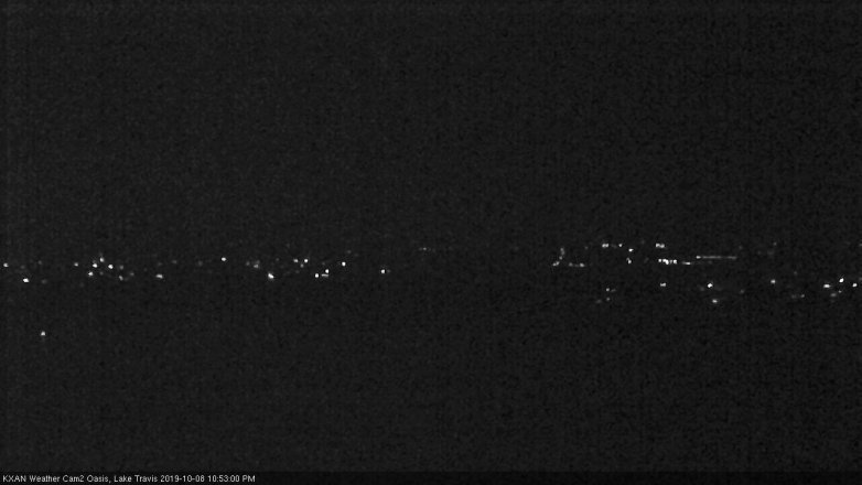 Lake Travis webcam, October 8, 2019 9:55 PM CT