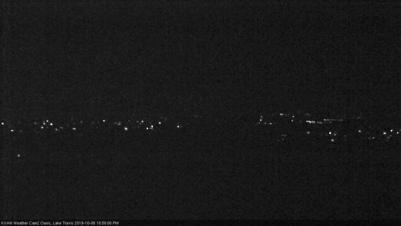 Lake Travis webcam, October 8, 2019 10:00 PM CT